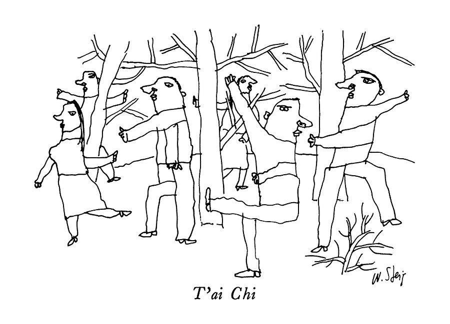 Tai Chi Drawing by William Steig