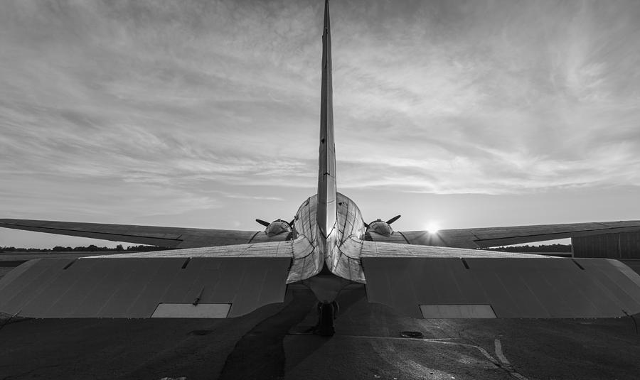 Tail End of the Sunrise Black and White Photograph by Amber Kresge