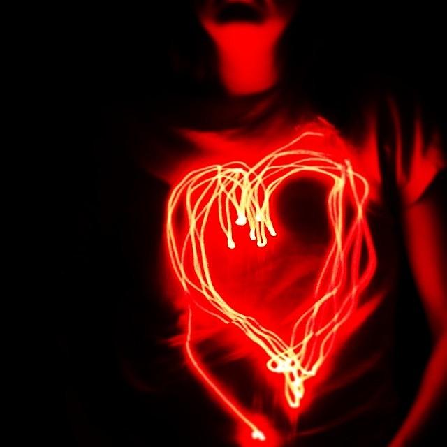 Nikon Photograph - Tainted Love #red #light #dark #laser by Jon Swift