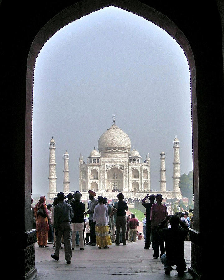 Taj Mahal 2 - Agra India Photograph by Kim Bemis