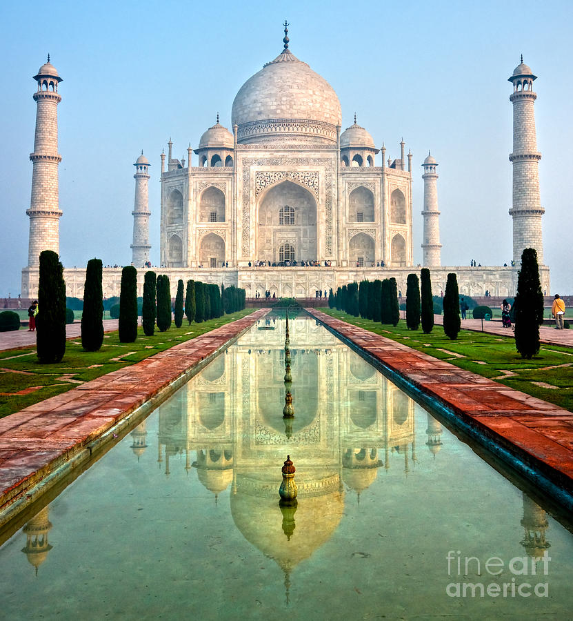 Taj Mahal - Agra - india Photograph by Luciano Mortula