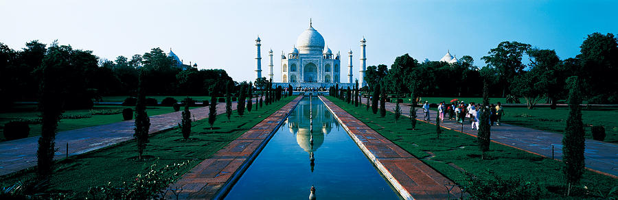 Architecture Photograph - Taj Mahal Agra India by Panoramic Images