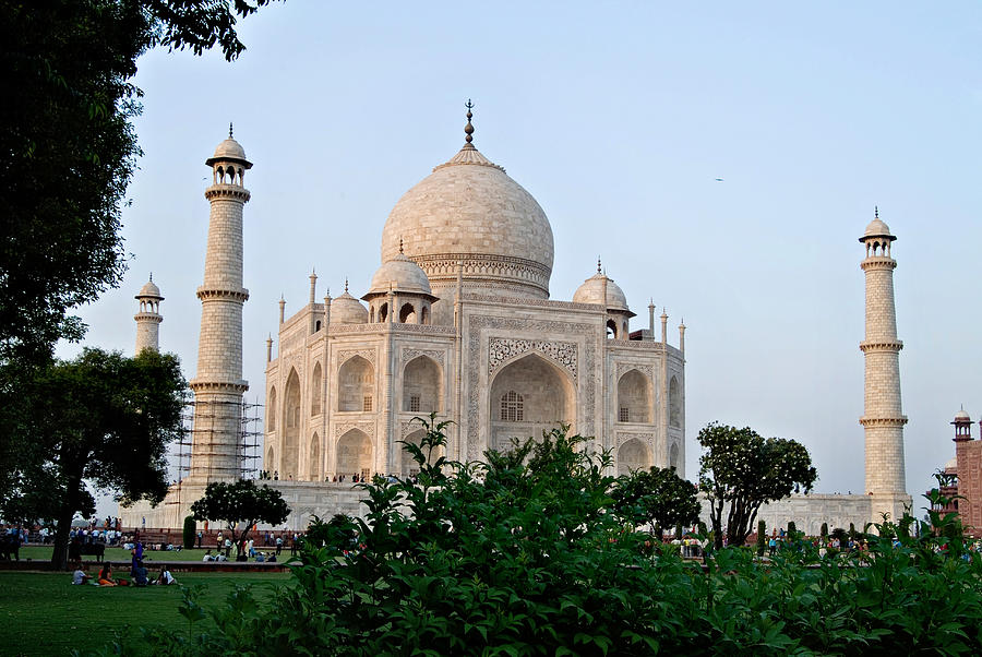 Taj Mahal And Garden Photograph by Devinder Sangha