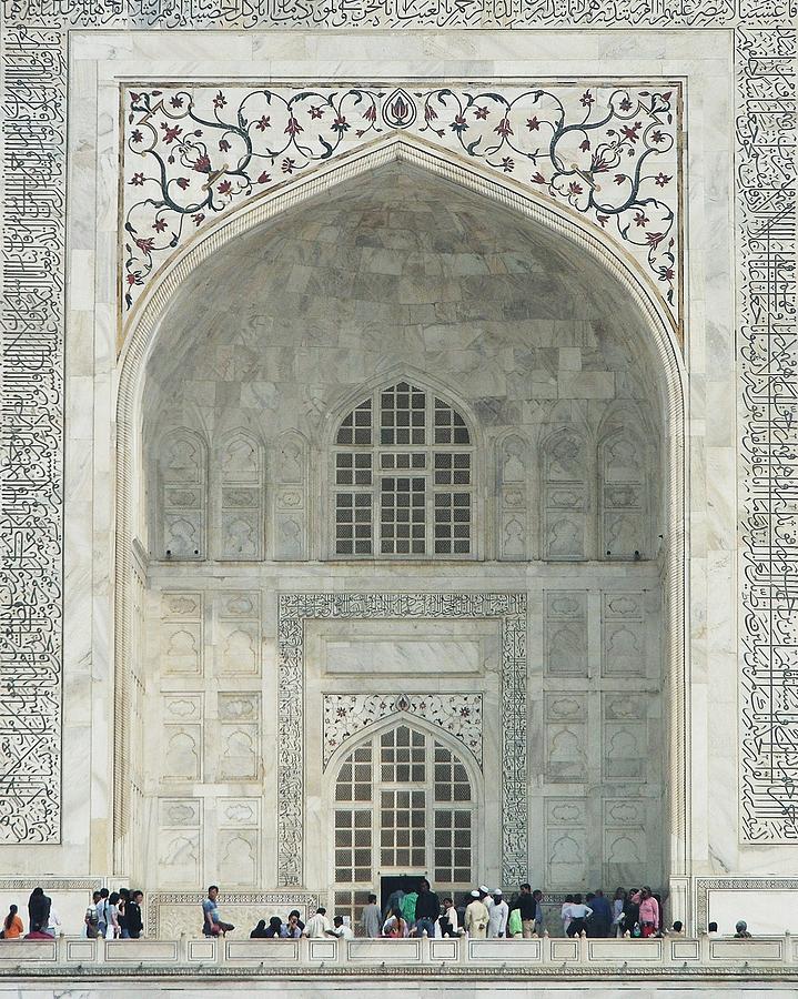 Landscape Photograph - Taj Mahal Entrance by Kim Bemis