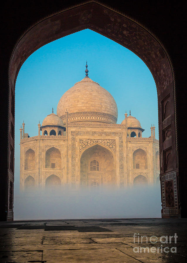 Taj Mahal from Jawab Photograph by Inge Johnsson