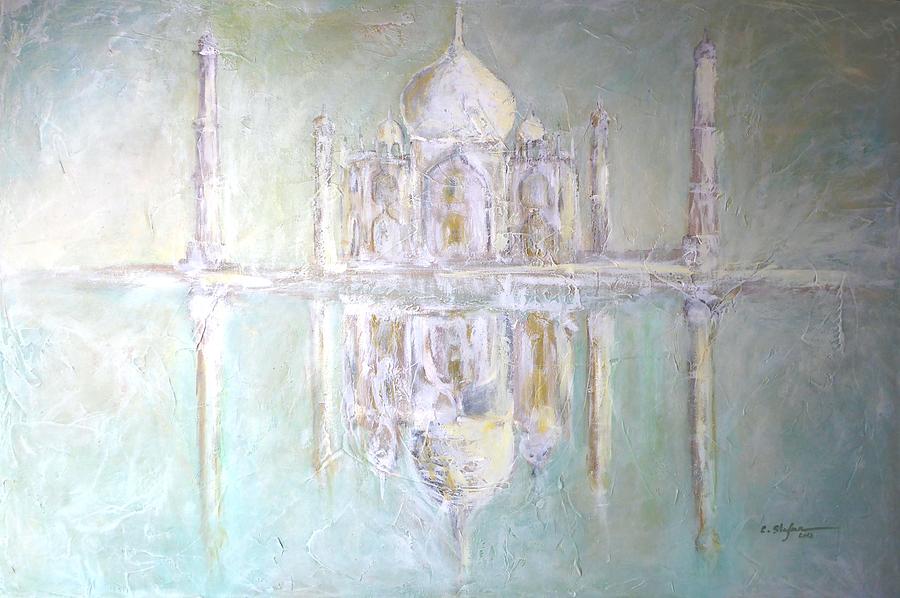 Taj Mahal - Hymn to LOVE Painting by Cristina Stefan