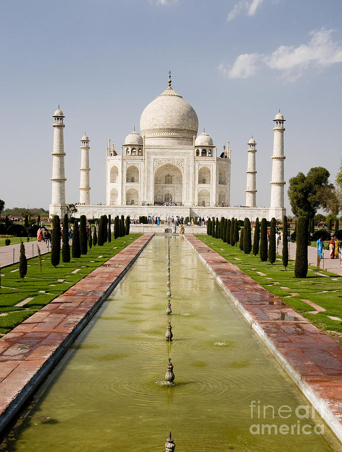 Architecture Photograph - Taj Mahal, India by John Shaw