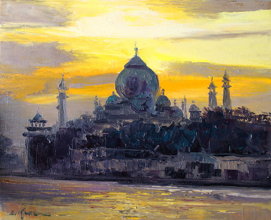 Taj Mahal Painting by Luke Karcz