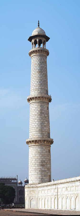 Taj Mahal Minaret Detail Photograph by C H Apperson
