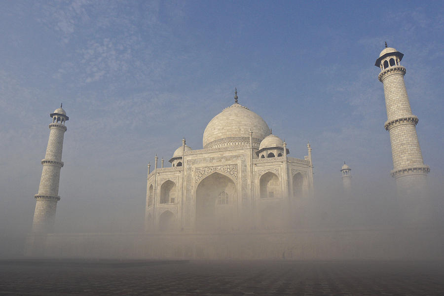 Taj Mahal Rising Above Fog Photograph by Michele Burgess