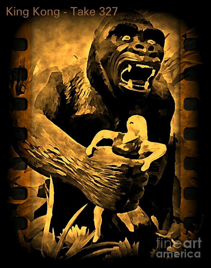 King Kong Digital Art - Take 327 by John Malone