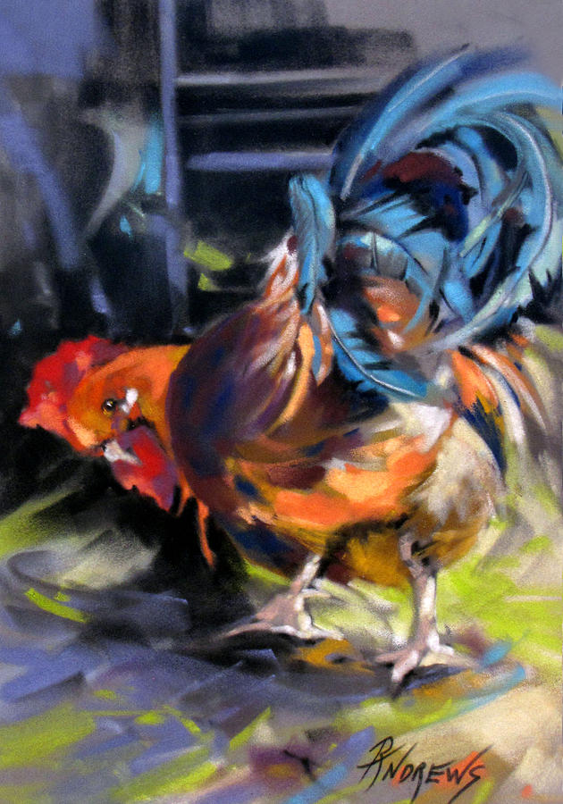 Chicken Painting - Take A Bow by Rae Andrews