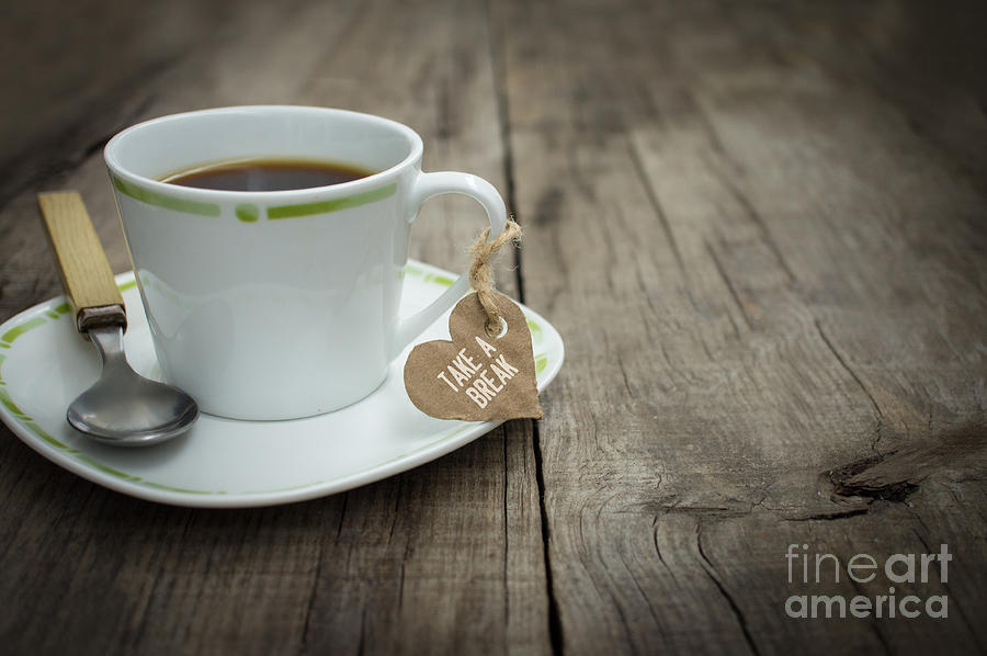 Coffee Photograph - Take a break Coffee Cup by Aged Pixel