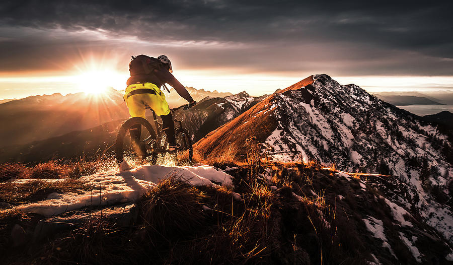 Mountainbike Photograph - Take A Ride On The Sunny Side by Sandi Bertoncelj