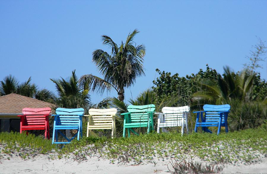 Take a seat at the beach Photograph by Leslie McRae-Matthews - Fine Art ...