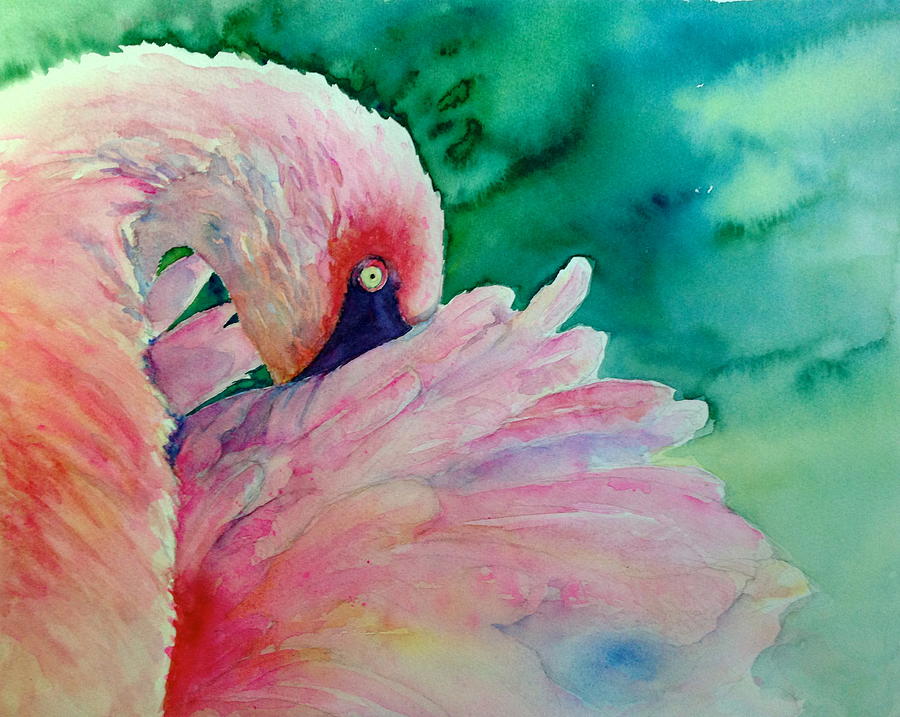 Bird Painting - Take Five by Cynthia Roudebush
