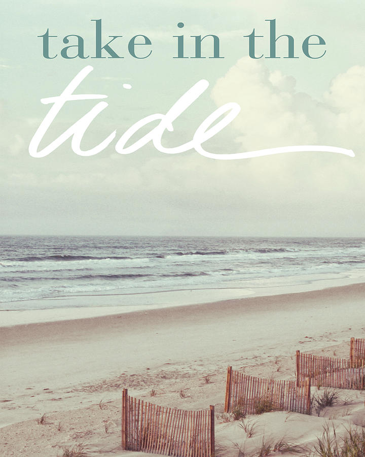 Beach Photograph - Take In The Tide by Kathy Mansfield
