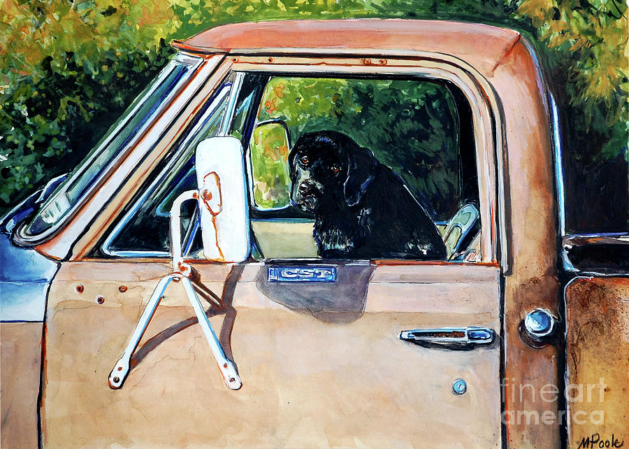 Dog Painting - Take Me With You by Molly Poole