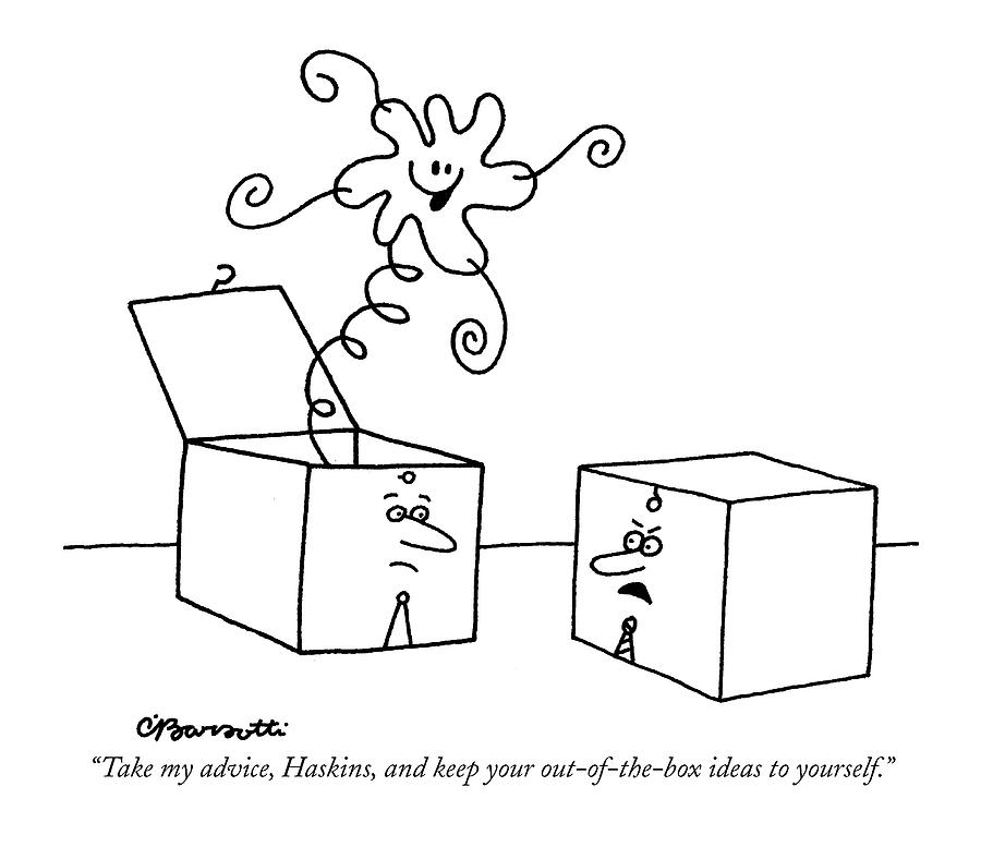 Take My Advice Drawing by Charles Barsotti