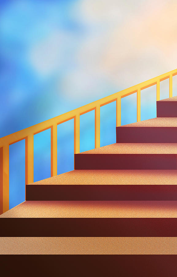 Take the First Step Digital Art by Ginny Schmidt
