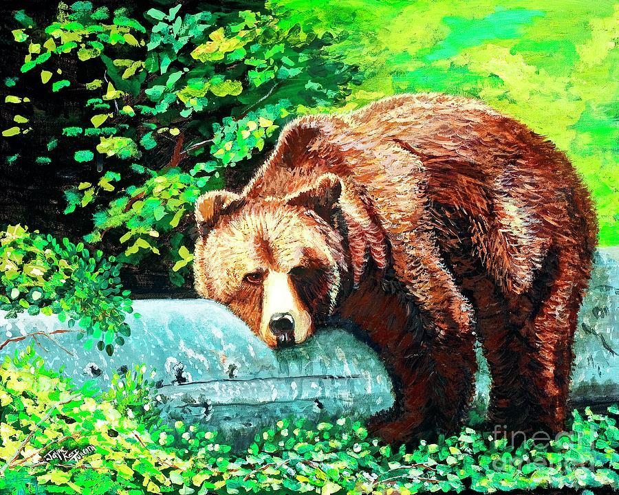 Takin in the Rays Painting by Jayne Kerr 