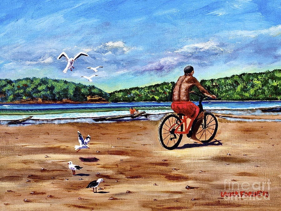 Taking a Ride  Painting by Laura Forde