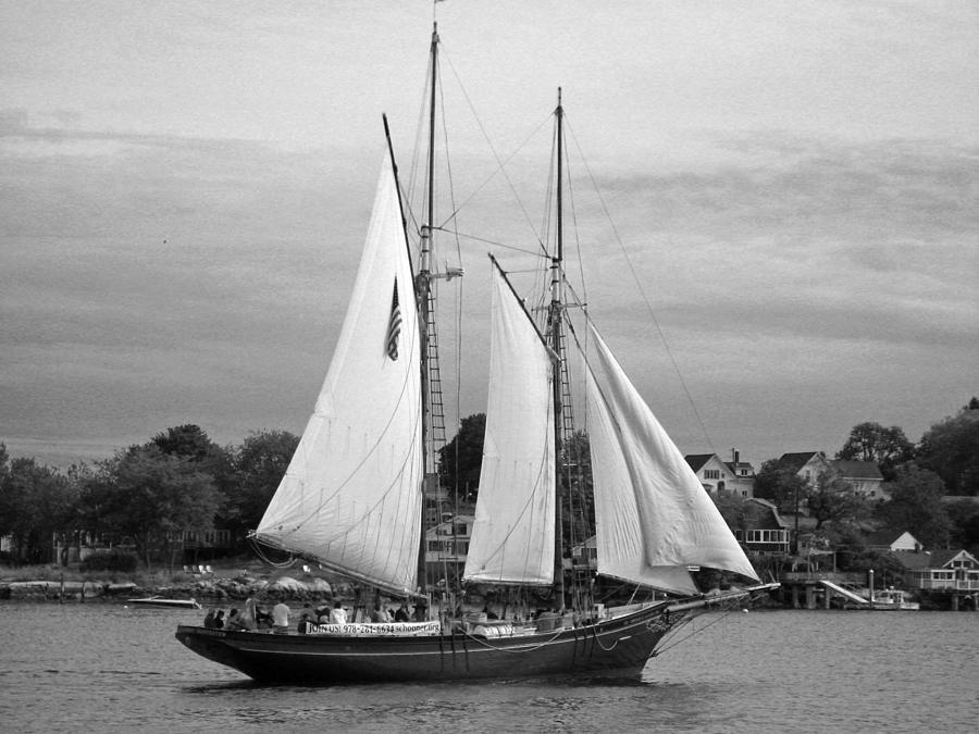 Tal Ship - Black and White Photograph by Suzanne Gaff