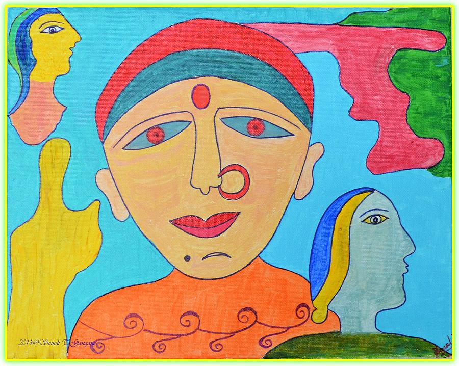 Tale of Indian Woman I Painting by Sonali Gangane - Fine Art America