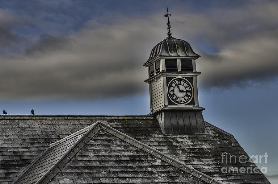 Talgarth Town Hall Clock Photograph by Steve Purnell