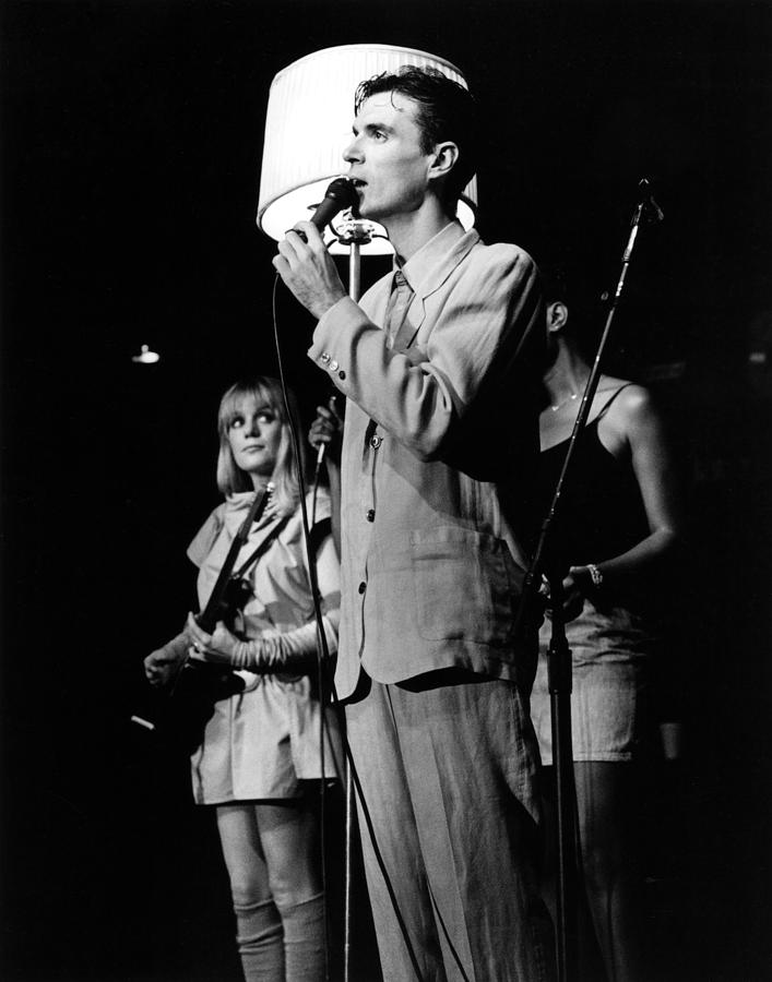 Talking Heads Photograph - Talking Heads 1983 by Chris Walter