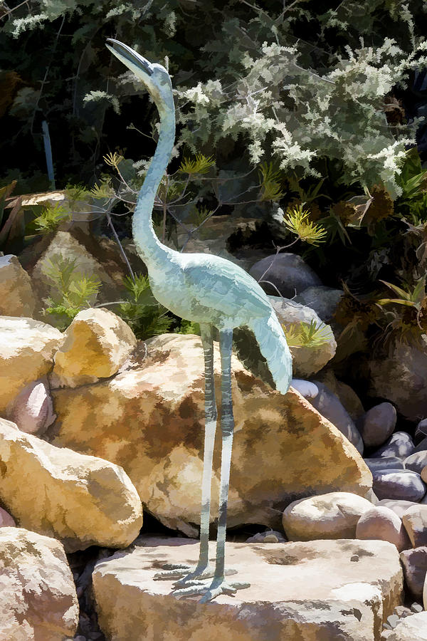 Tall Bird Digital Art by Photographic Art by Russel Ray Photos