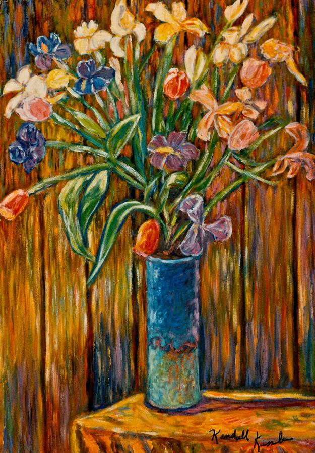 Small Flowers Painting by Kendall Kessler - Fine Art America