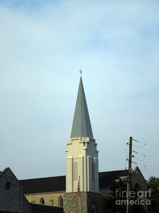 Tall Church Steeple Photograph by Renee Trenholm