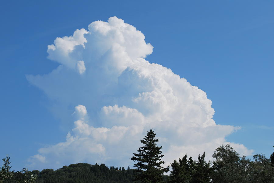 Tall Cloud Rising Photograph by George Katechis