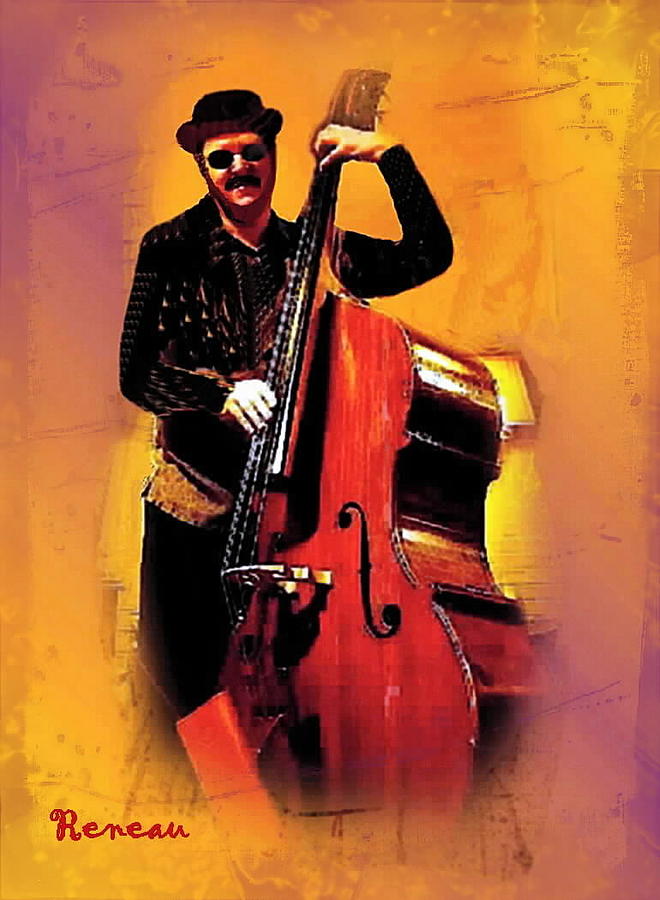 Tall Cool Bass Player Photograph by A L Sadie Reneau