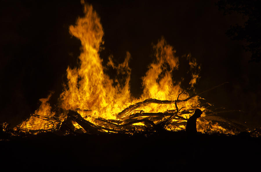 Tall Fire Photograph by Gerald Andersen - Fine Art America