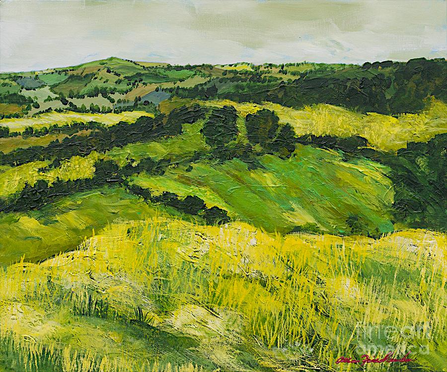 Tall Grass Path Painting by Allan P Friedlander