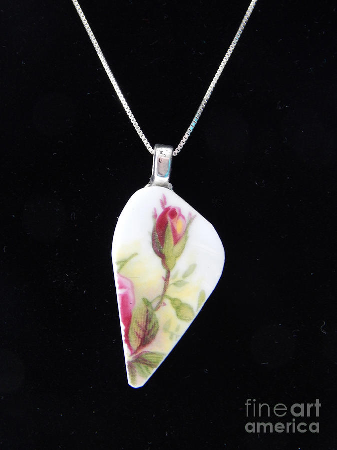 Tall Rose Pendant Jewelry by Patricia Tierney