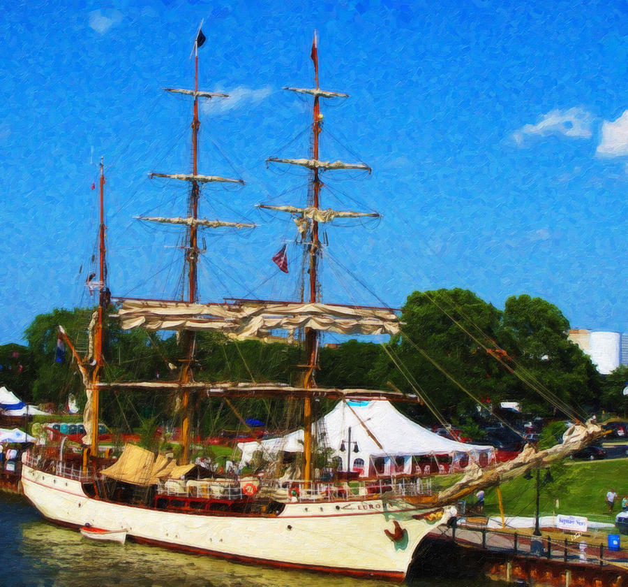 Tall Ship Europa Painting by Dean Wittle