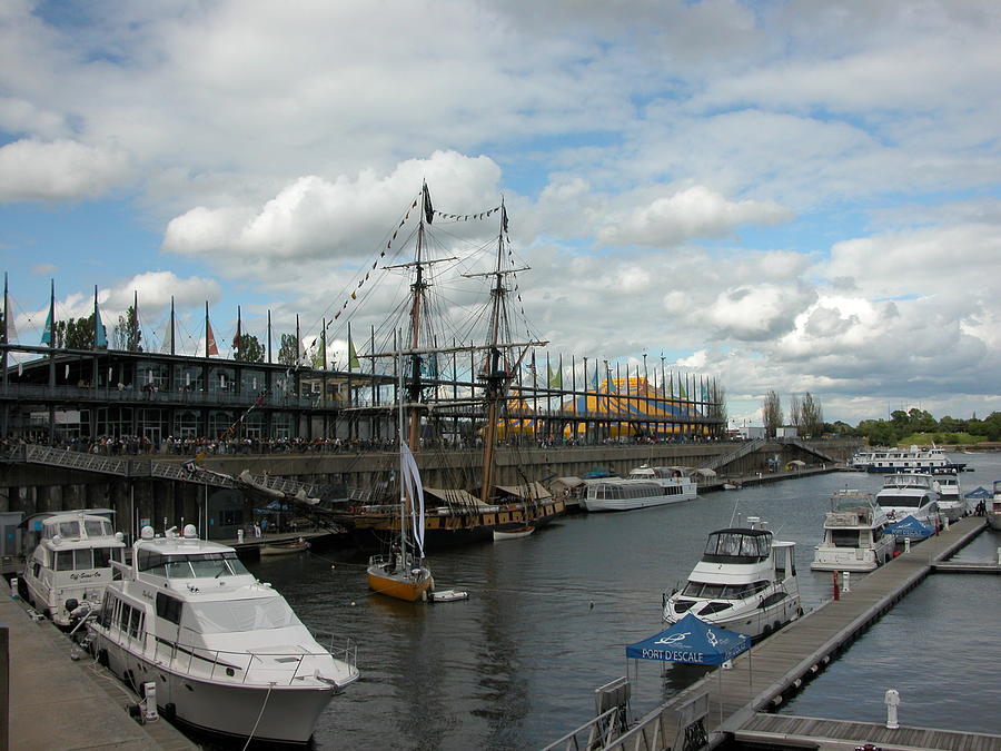 Tall Ship In Old Port Photograph