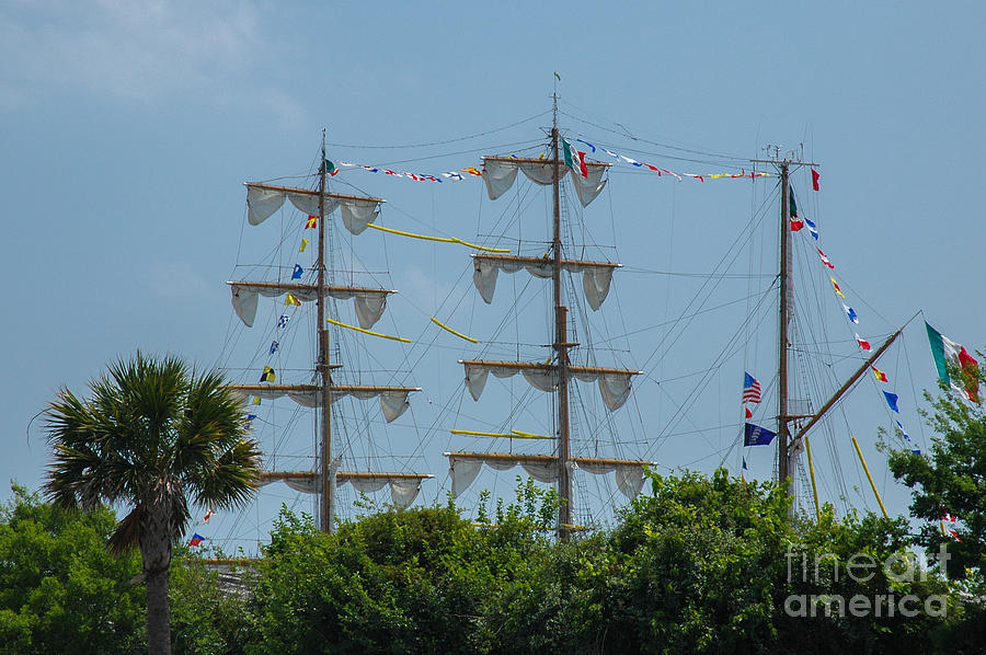 Tall Ship Mast Charleston Photograph
