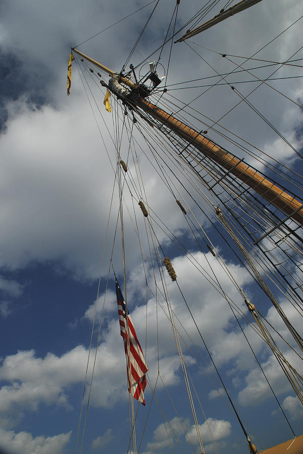 Boat Photograph - Tall Ship Mast by Deb Barchus