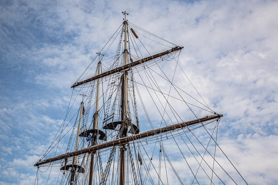 Tall Ship Masts Photograph by Dale Kincaid