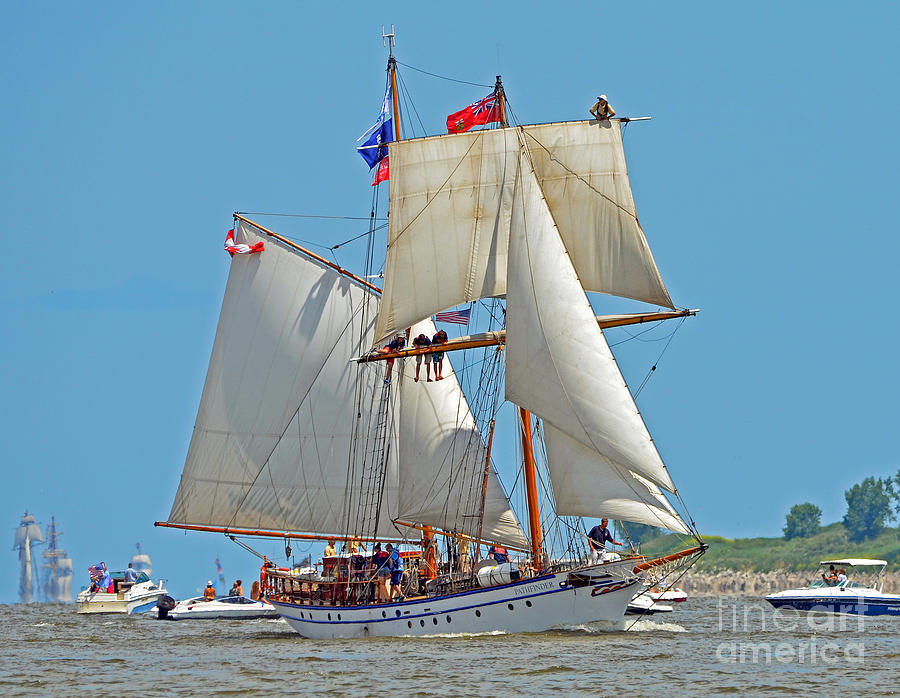 Tall Ship Pathfinder Photograph by Rodney Campbell