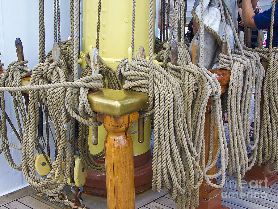 Tall Ship Rigging 4 Photograph by Tom Doud