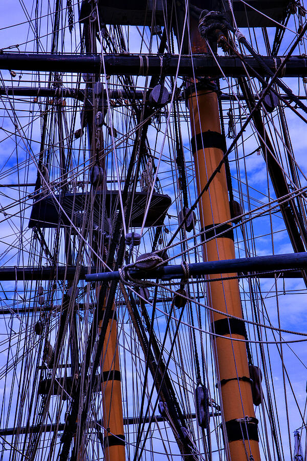 Tall Ship Rigging of The HMS Surprise Photograph by Garry Gay