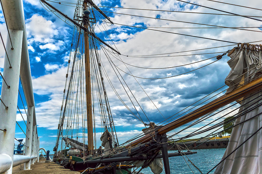 Tall Ship Ropes Photograph by James  Meyer