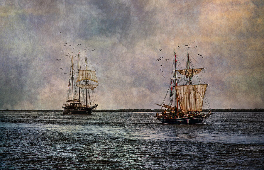 Tall Ships Sailing Photograph by Dale Kincaid Tall Ships Sailing Photograph by Dale Kincaid