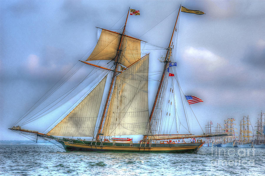 Tall Ships in Charleston SC Photograph by Dale Powell