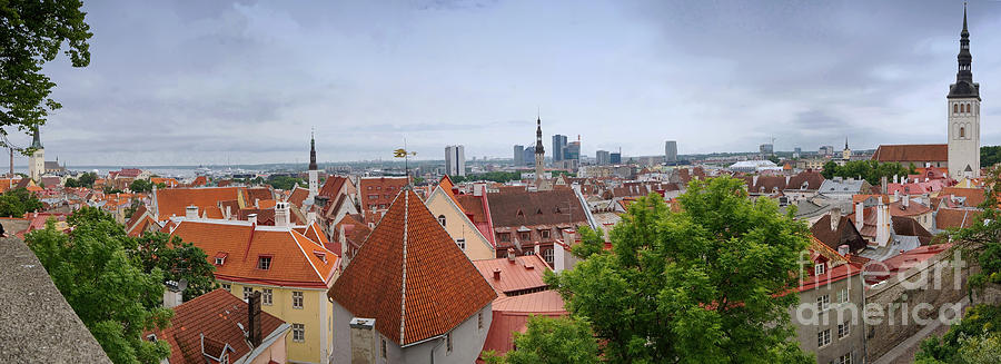 Tallinn Estonia panorama 3 Photograph by Rudi Prott